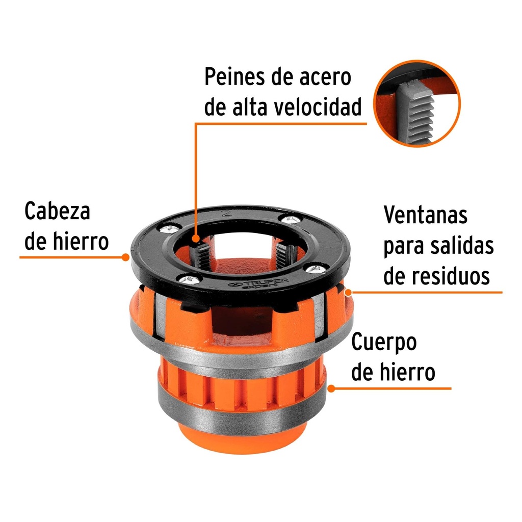 Dado 2' para tarrajas TA-852X, Truper Expert