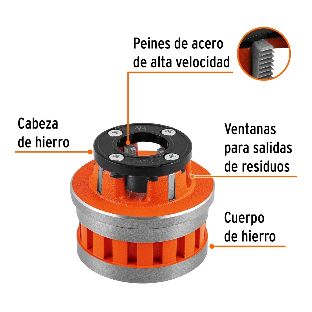 Dado 3/4' para tarrajas T-852X, Truper Expert