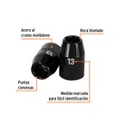 Dado cuadro 1/2' de impacto 6 puntas de 13 mm, Truper