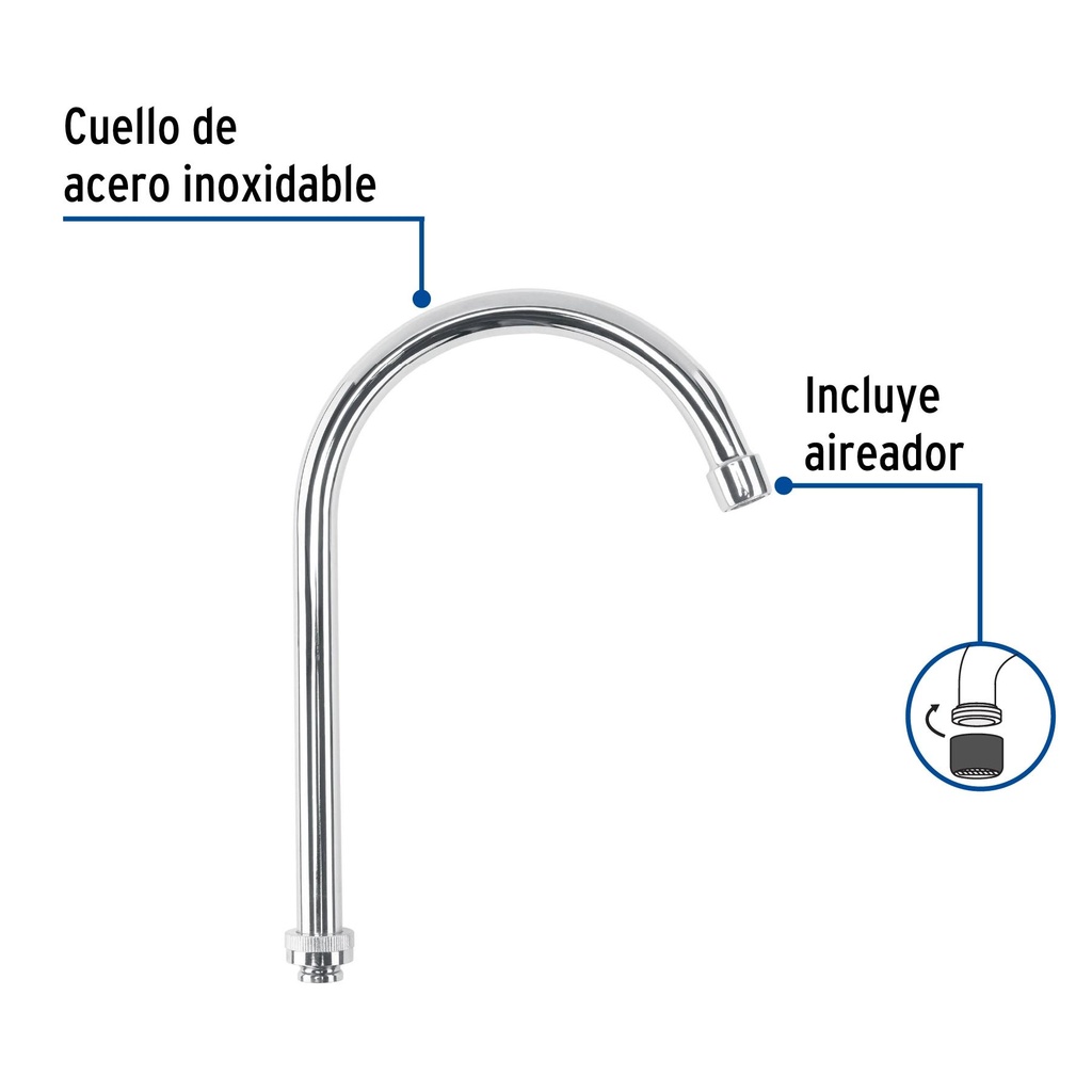 Cuello de repuesto para mezcladora de fregadero, Basic