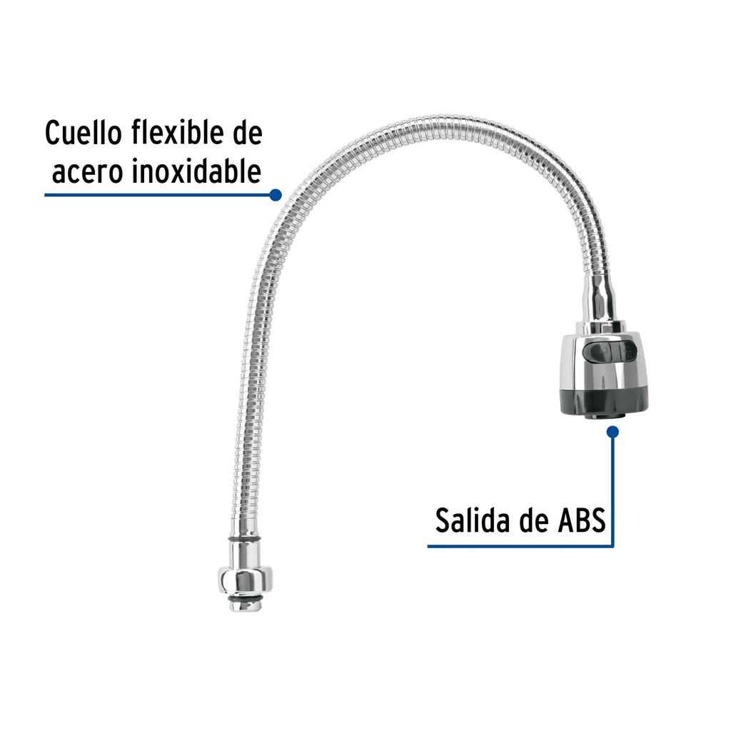 Cuello flexible de repuesto para fregadero, Foset