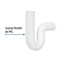 Céspol flexible de PVC de 1-1/4' para lavabo, Foset