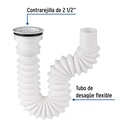 Céspol flexible p/fregadero c/contra 2 1/2', polipr, 1-1/2'