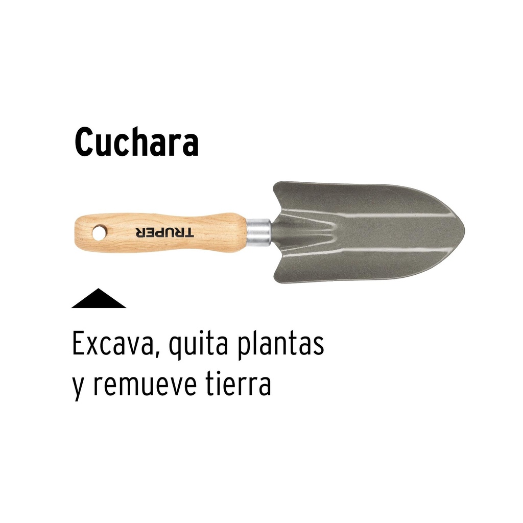 Cuchara para jardín, mango de 6', Truper