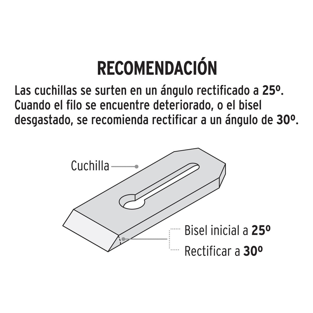 Cuchilla y contra para cepillo de carpintero # 4 y # 5