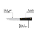 Cuchillo cebollero 5' mango de plástico, Pretul