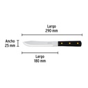 Cuchillo cebollero 7' mango de plástico, Pretul