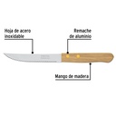 Cuchillo con sierra para asado 5' mango de madera, Pretul