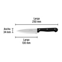 Cuchillo de chef 5' mango de plástico, Pretul