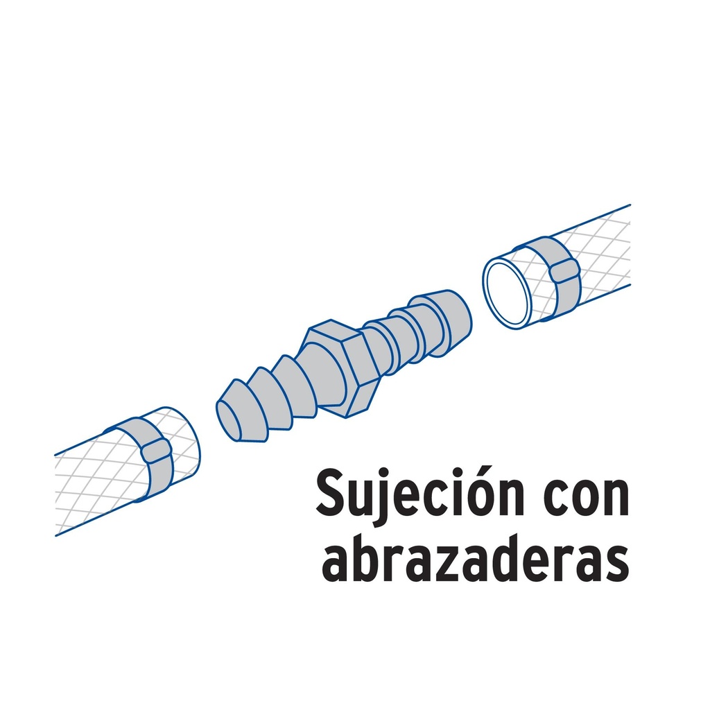 Cople inserción de latón 3/4' para poliducto negro, Foset