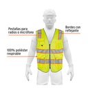 Chaleco de seguridad de alta visibilidad, verde, mediano