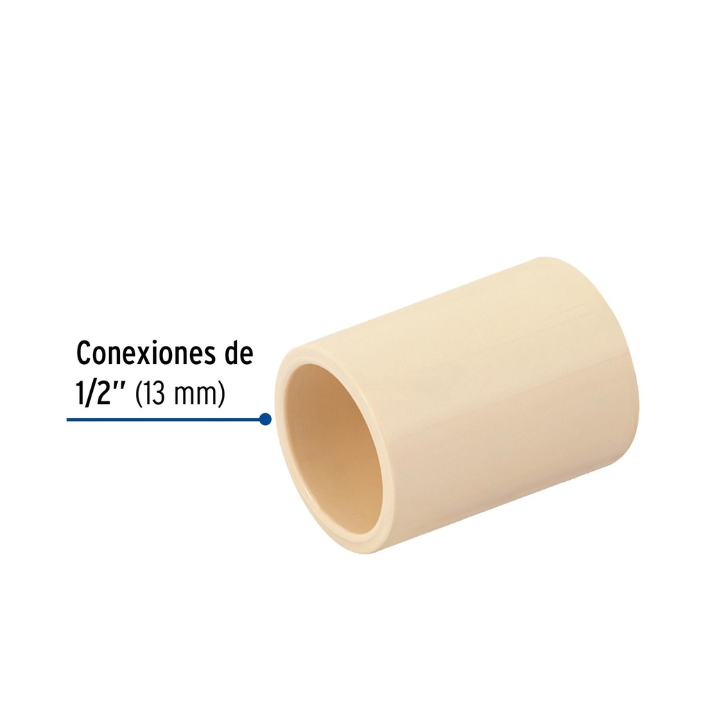 Cople de CPVC de 1/2', Foset