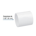 Cople de PVC cédula 40 de 1-1/2', Foset