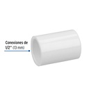 Cople de PVC cédula 40 de 1/2', Foset