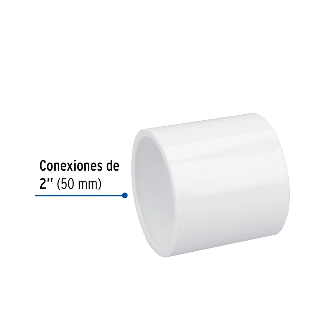 Cople de PVC cédula 40 de 2', Foset