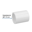 Cople de PVC cédula 40 de 3/4', Foset