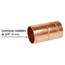 Cople de cobre de 3/4', Foset