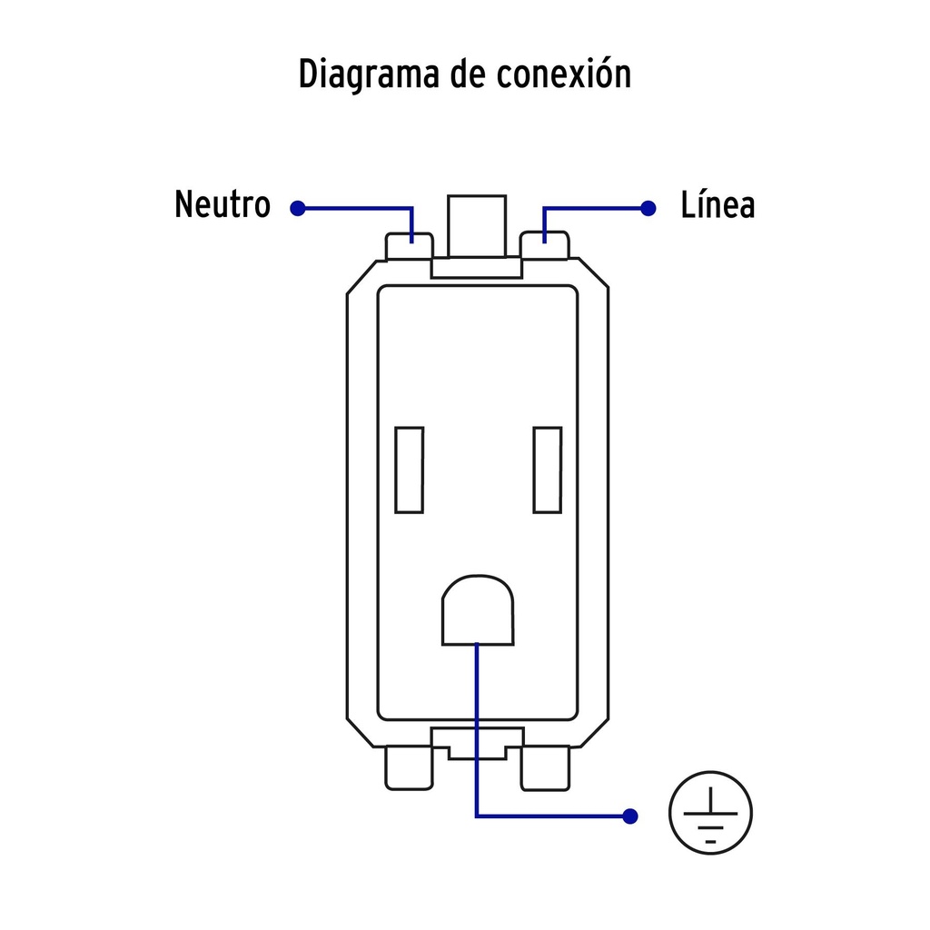 Contacto 2 polos + tierra, Volteck Basic