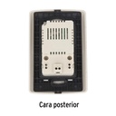 Contacto aterrizado + 2 puertos USB, madera, línea Italiana