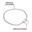 Collar de entrenamiento para perro, 45 cm, eslabón 2 mm