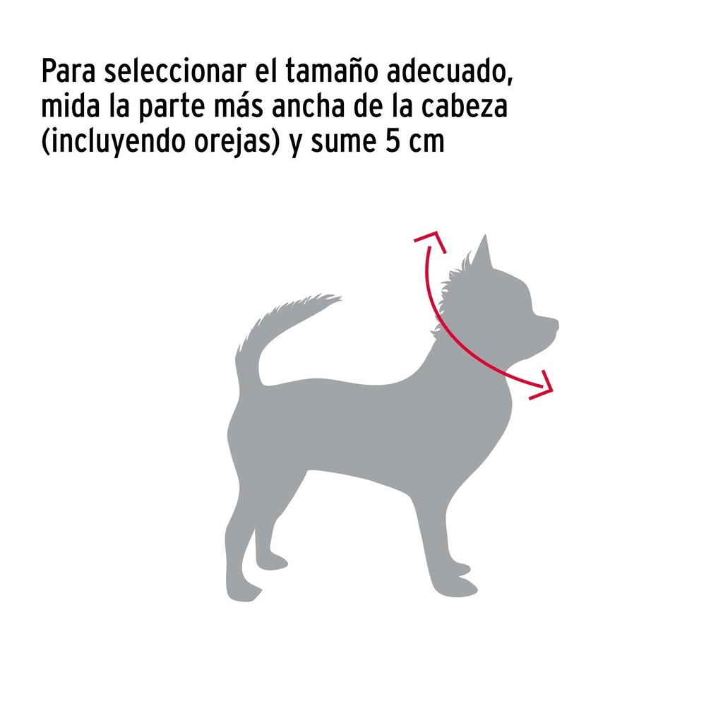 Collar de entrenamiento para perro, 45 cm, eslabón 2 mm