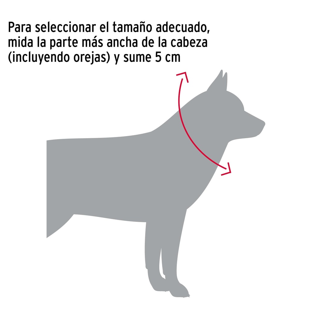 Collar de entrenamiento para perro, 50 cm, eslabón de 3 mm