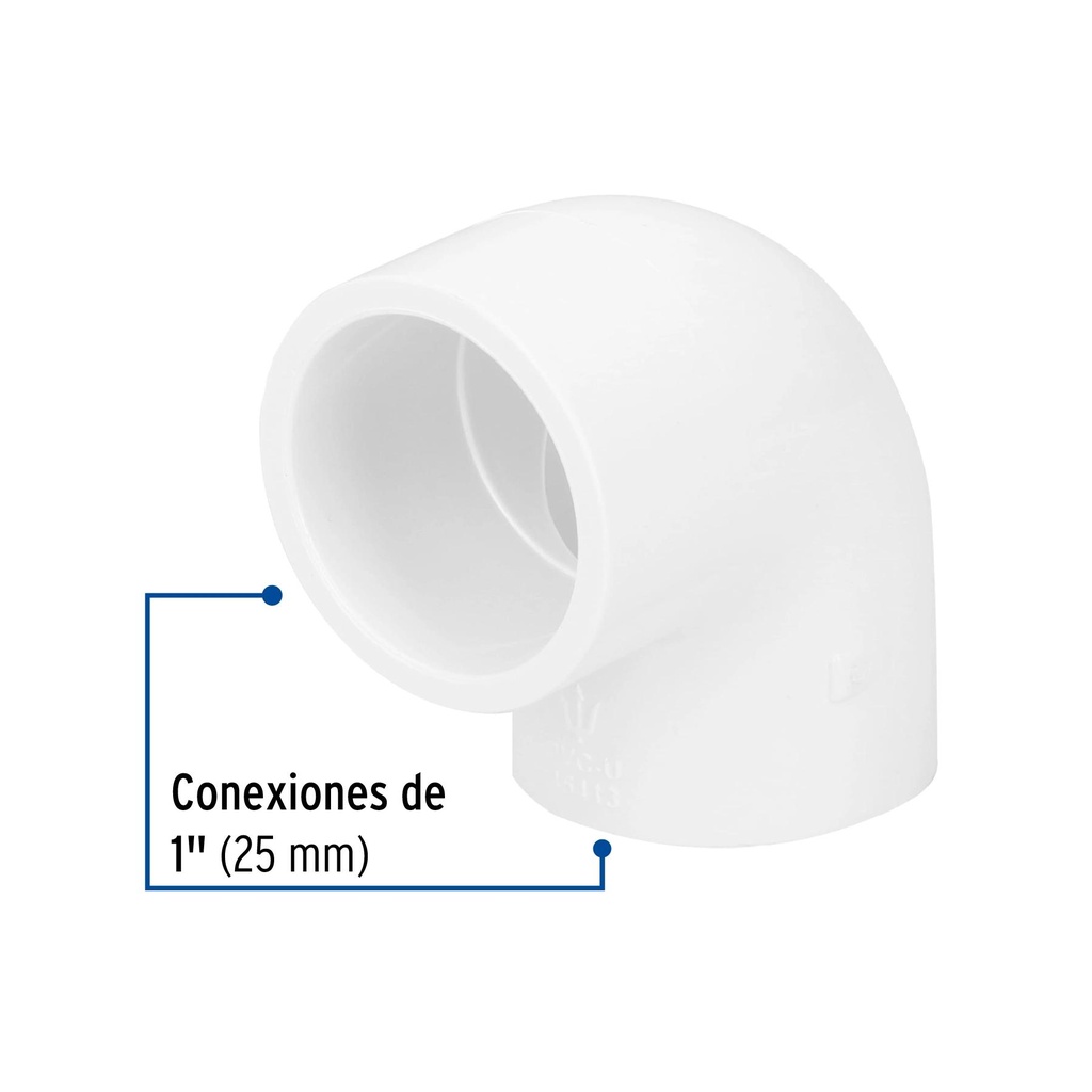 Codo 90° de PVC de 1', Foset