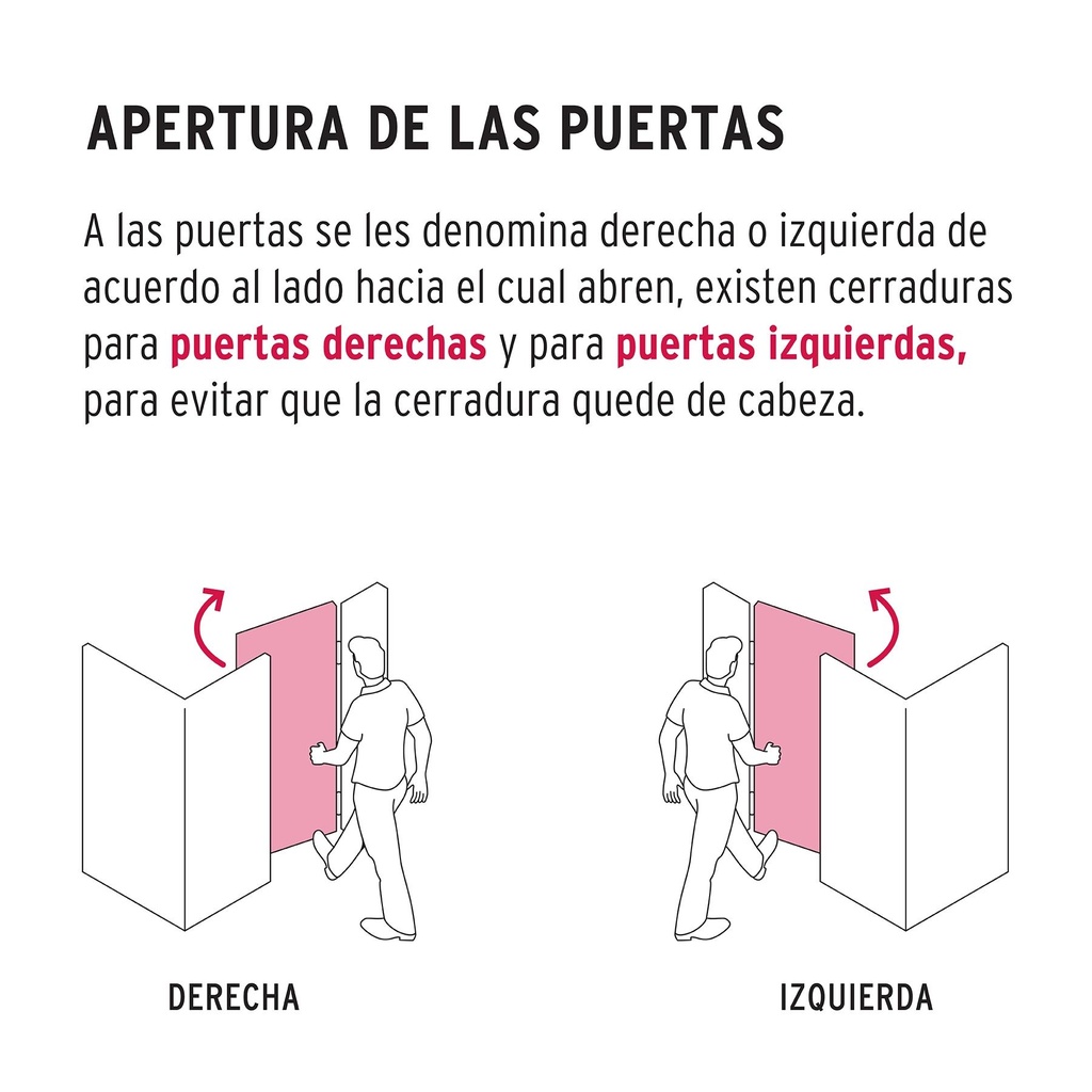 Cerradura electromecánica sin botón, izquierda, Hermex