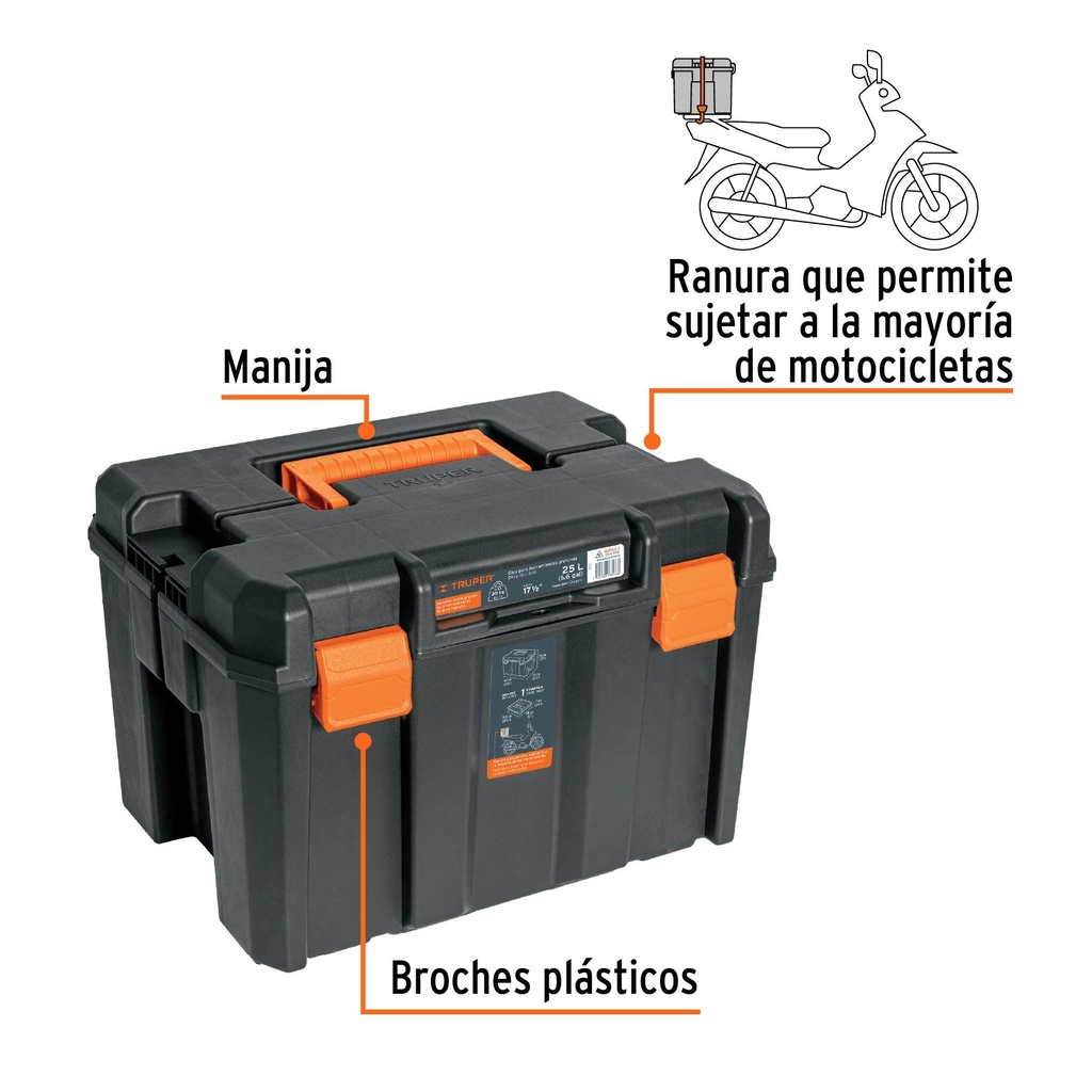 Caja de herramientas profunda de 17'x12', Truper