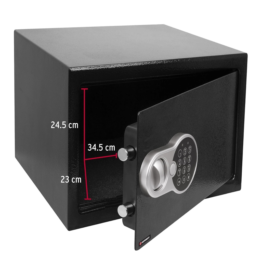 Caja de seguridad electrónica, mediana, Hermex