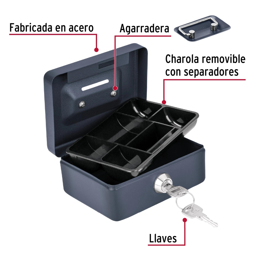 Caja para dinero, 12 cm, Hermex