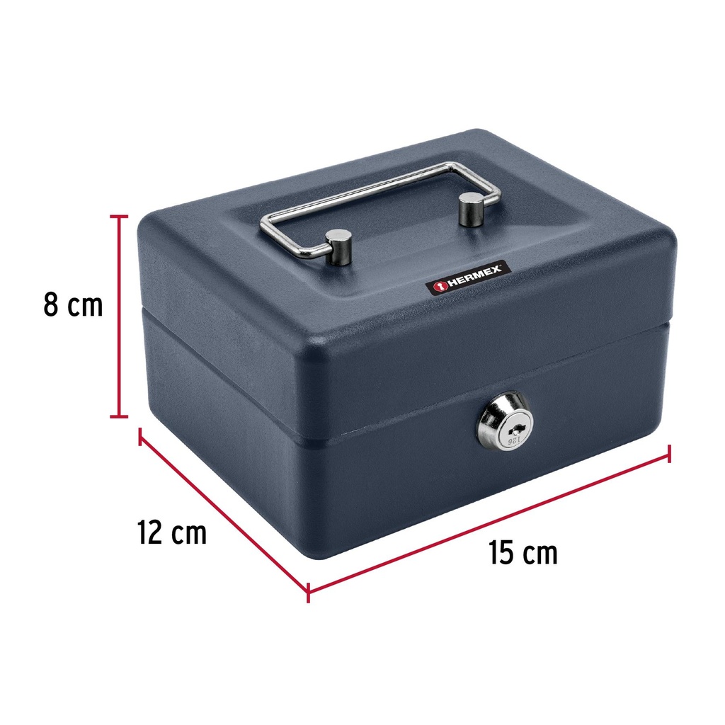 Caja para dinero, 15 cm, Hermex