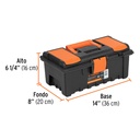 Caja para herramienta de 14' con compartimentos, Truper