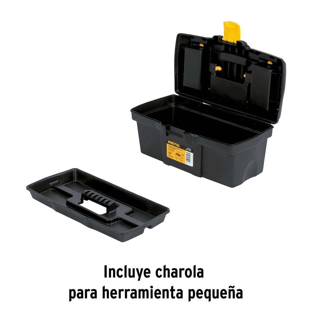 Caja para herramienta de 16' con compartimentos, Pretul