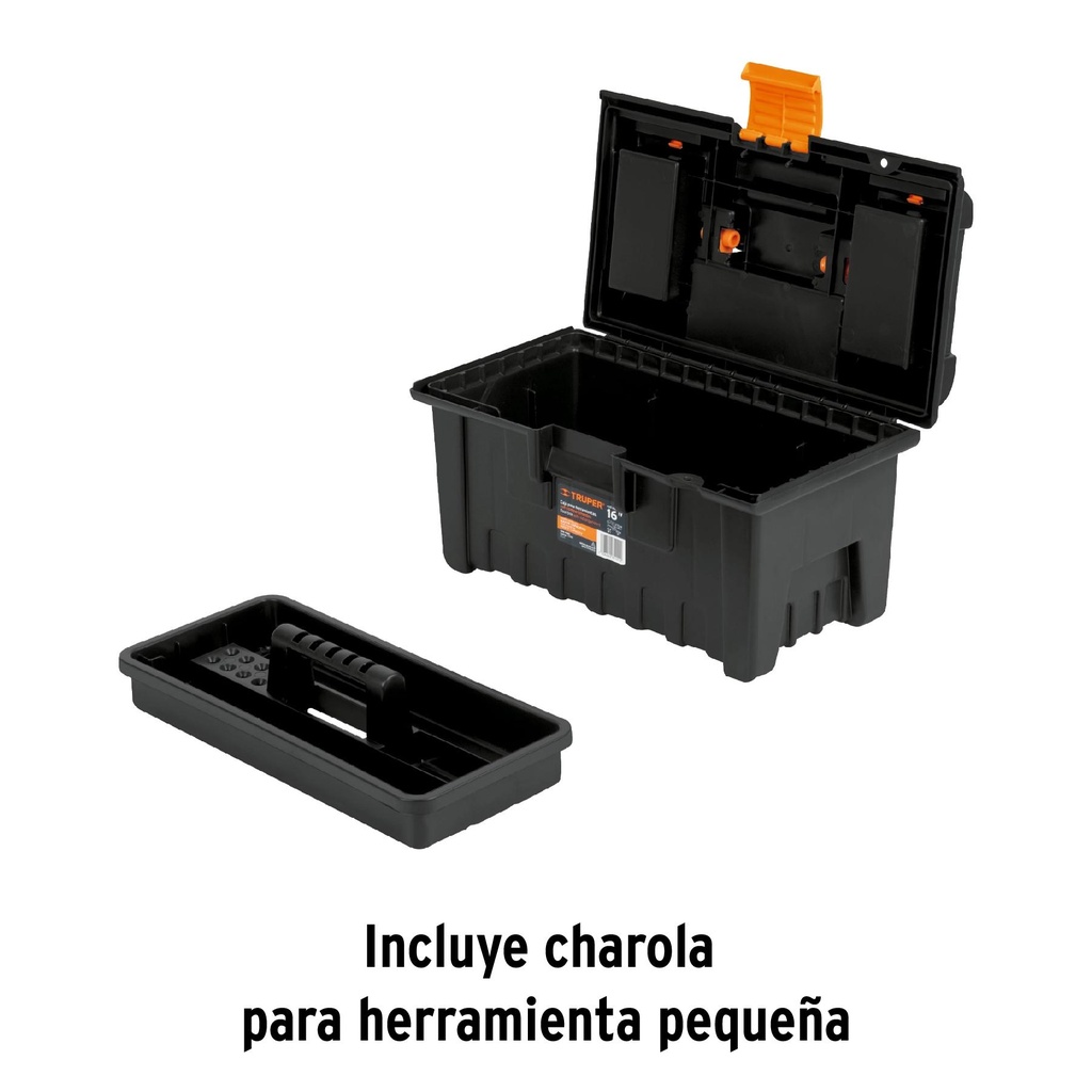 Caja para herramienta de 16' con compartimentos, Truper