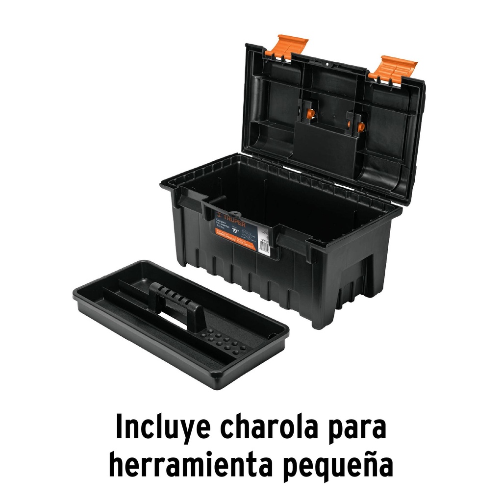 Caja para herramienta de 19' sin compartimentos, Truper