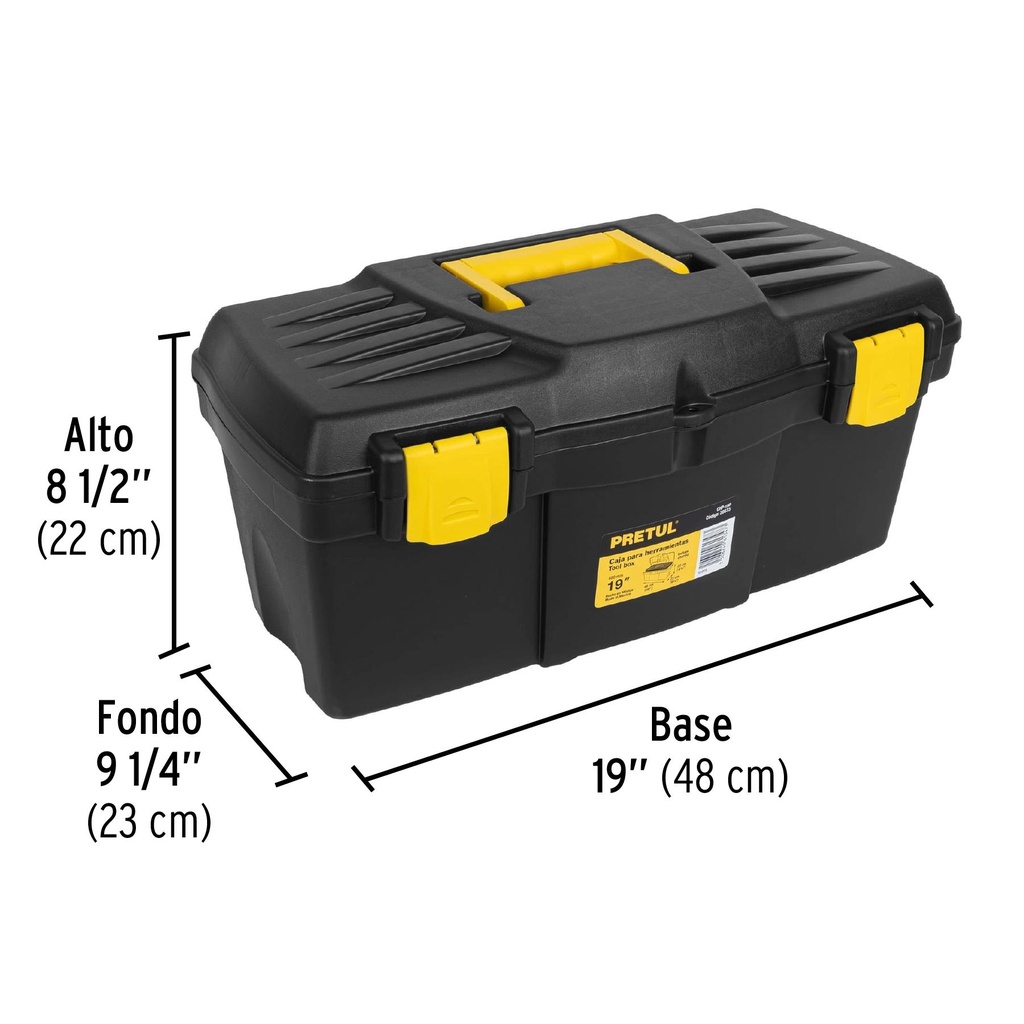 Caja para herramienta de 19', Pretul