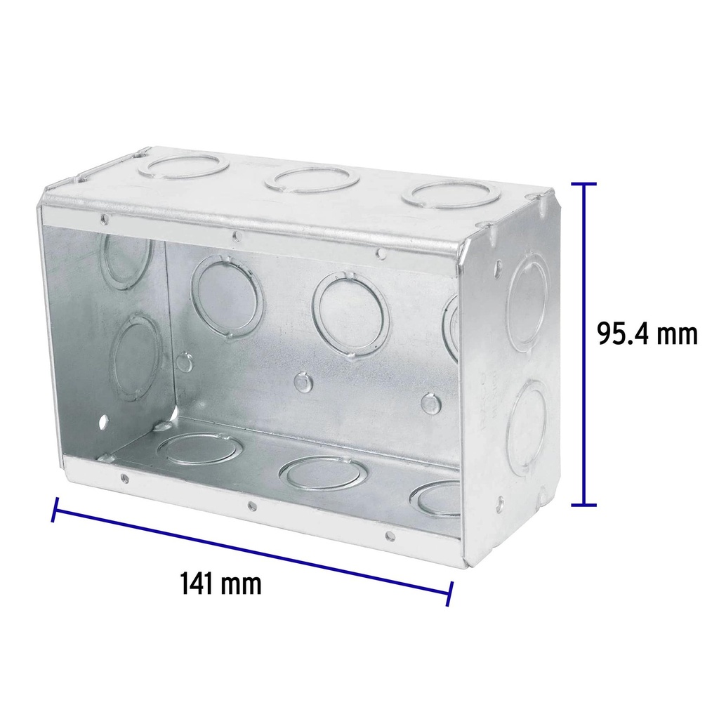 Caja triple 4' x 6' reforzada, Volteck