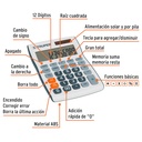 Calculadora 15 cm de escritorio, Truper