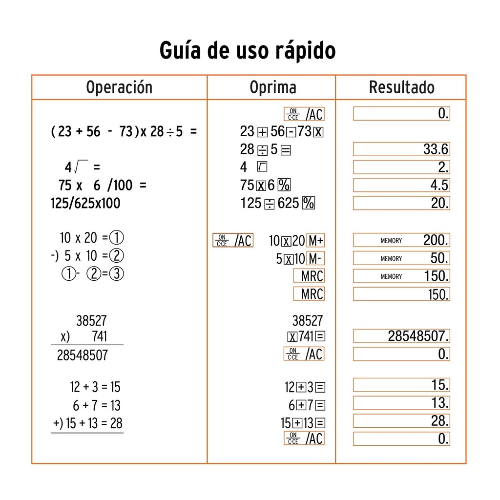 Calculadora 15 cm de escritorio, Truper