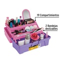 Caja cosmetiquera 14', rosa/morado, Pretul