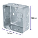 Caja cuadrada 3' x 3' económica, Volteck