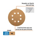 Caja con 5 discos de lija 5' grano 40 lijadora roto-orbital