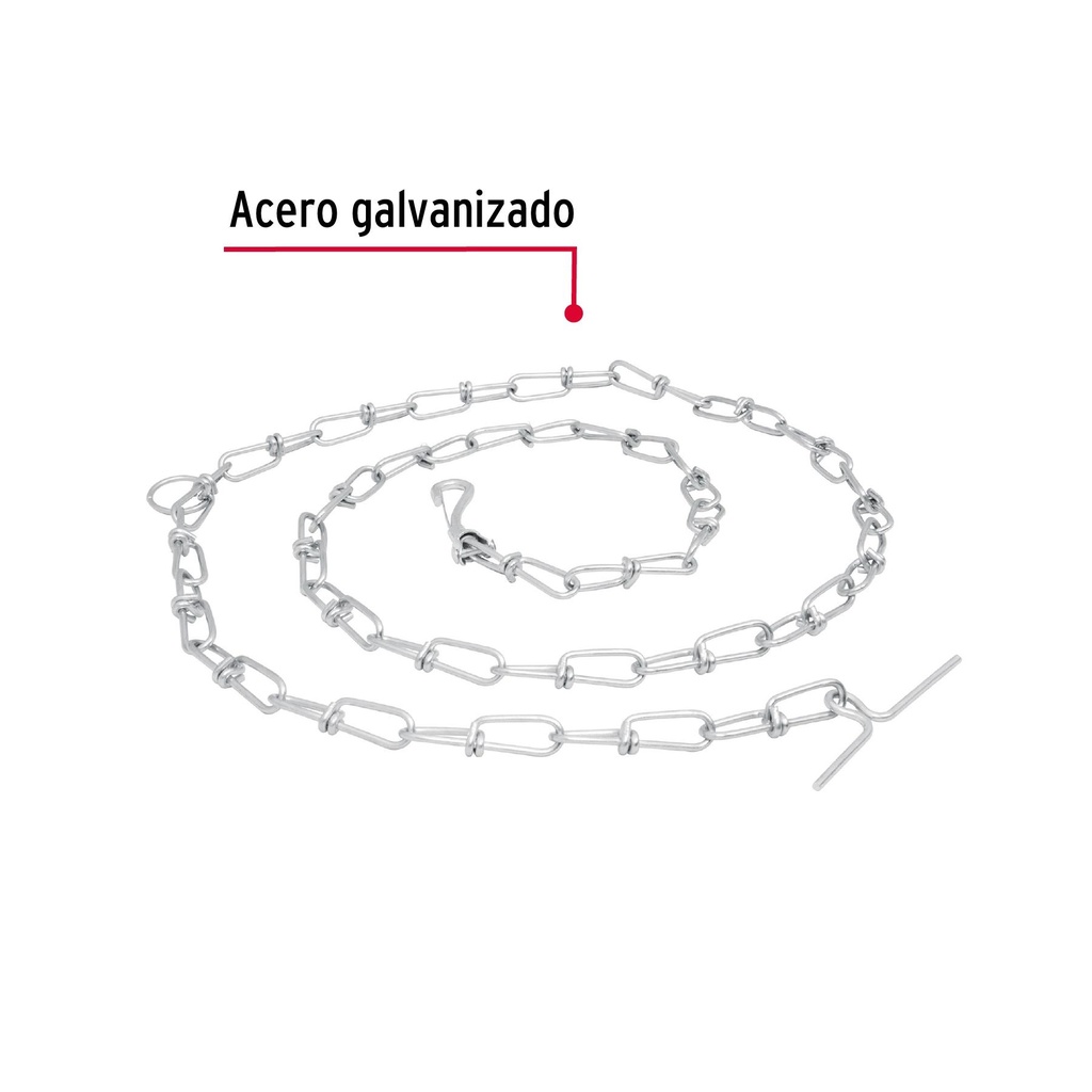 Cadena de 1.8 m de amarre para perro, 2.9 mm, Fiero