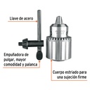 Broquero uso rudo con llave, 1/2', Truper