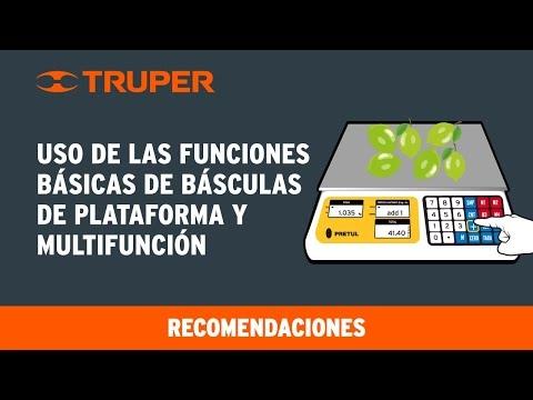 Báscula capacidad 100 kg plegable de plataforma, Truper