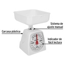 Báscula capacidad 2 kg mecánica para cocina, Pretul