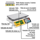 Báscula capacidad 40 kg electrónica multifunciones, Pretul