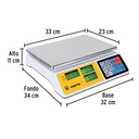 Báscula capacidad 40 kg electrónica multifunciones, Pretul