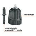 Broquero cierre rápido 3/8' con adaptador Hex de 1/4'